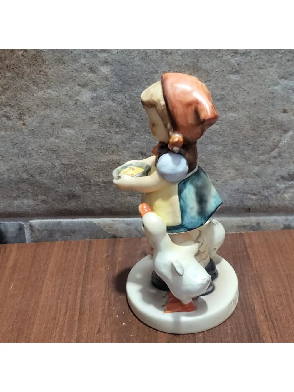 Vintage Goebel Hummel Figurine Be Patient 197 TMK 6 Germany Girl Geese Ducks